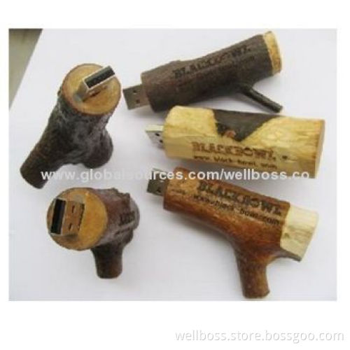 Promotional USB Gift Wooden USB Flash Drive Customized Logos and OEM Orders are Welcome